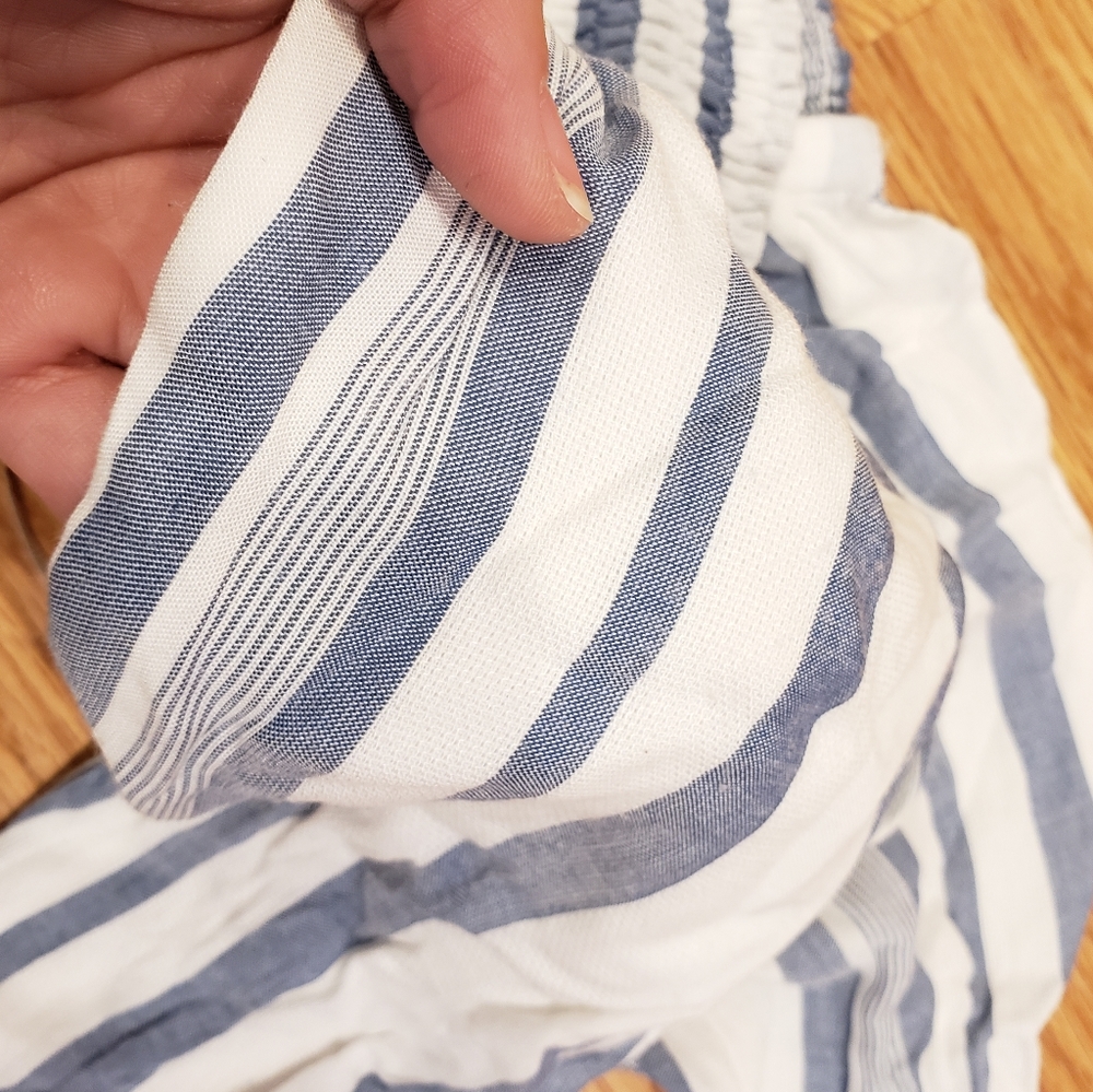 NWT Lost + Wander Blue White Bandeau Bra Top - Picture 7 of 11